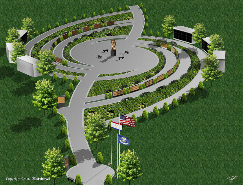 Figure 1. Artist’s rendering of Katrina Memorial. © Matthews International. Reproduced with permission