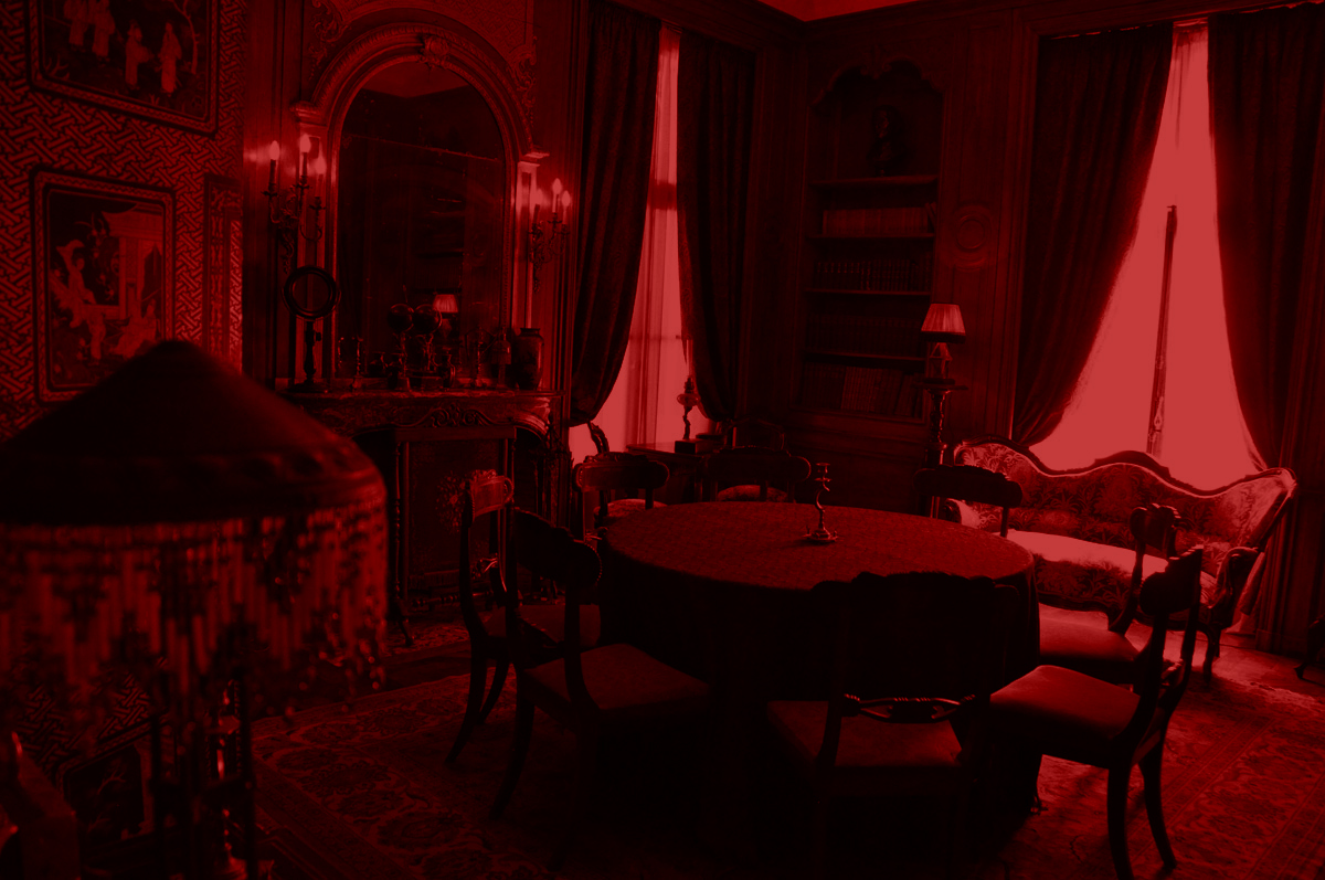 haunted house seance room